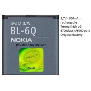 Pin nokia bl - 6q chính hãng