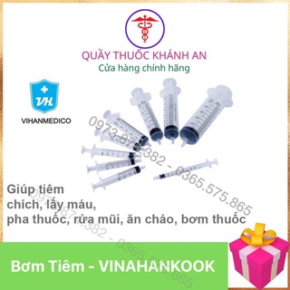 Bơm kim tiêm y tế 1ml 3ml 5cc 10cc 20ml 50ml - ống chích vô trùng, xilanh sử dụng một lần xi lanh Vinahankook - 1 Chiếc