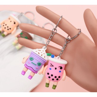 Móc khóa trà sữa siêu cute