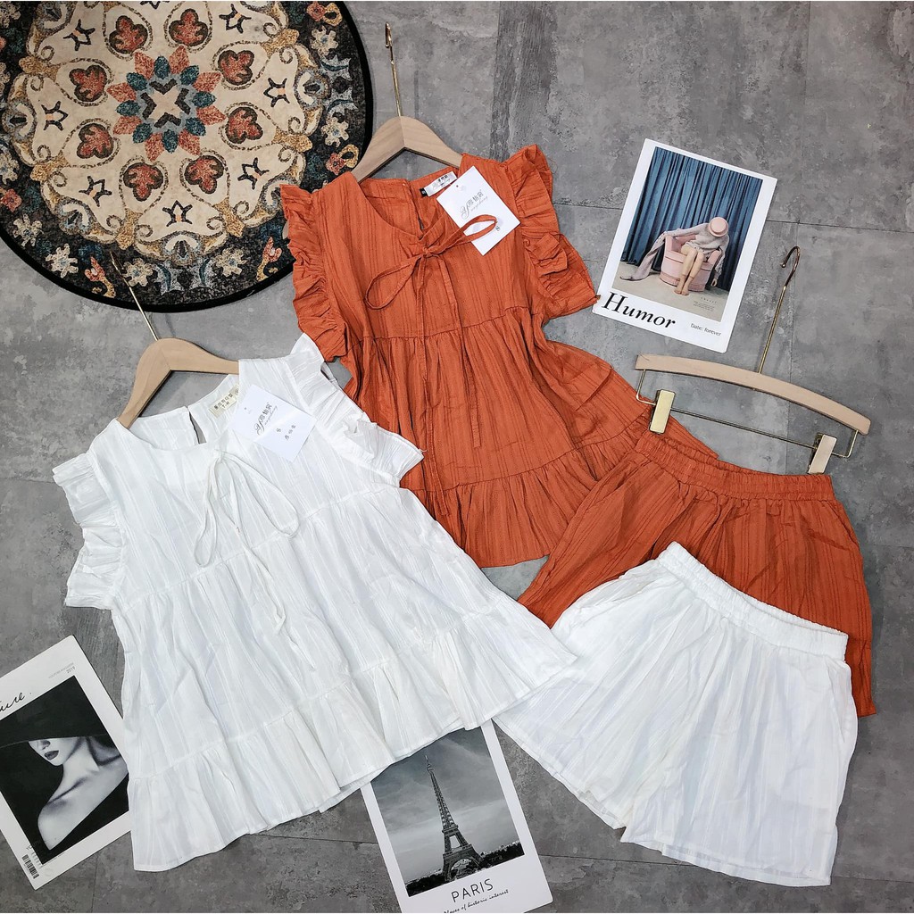 Bộ đũi dập, buộc nơ cổ 2 màu siêu cute ( kèm ảnh thật, video ) | BigBuy360 - bigbuy360.vn