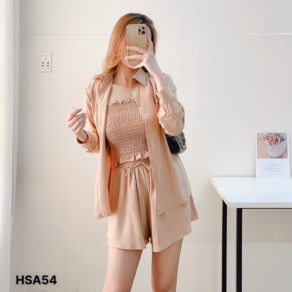 (Mẫu mới- Freesize) Set đũi booking 3 món_HSA54