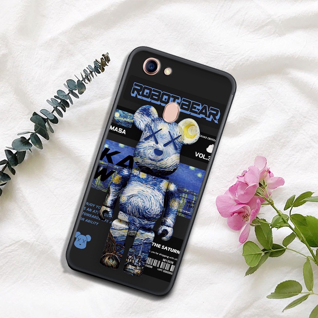 [HOT]ỐP OPPO OPPO F5 - F7  , In Hình Gấu Robot họa tiết L-V màu sắc cực đẹp.