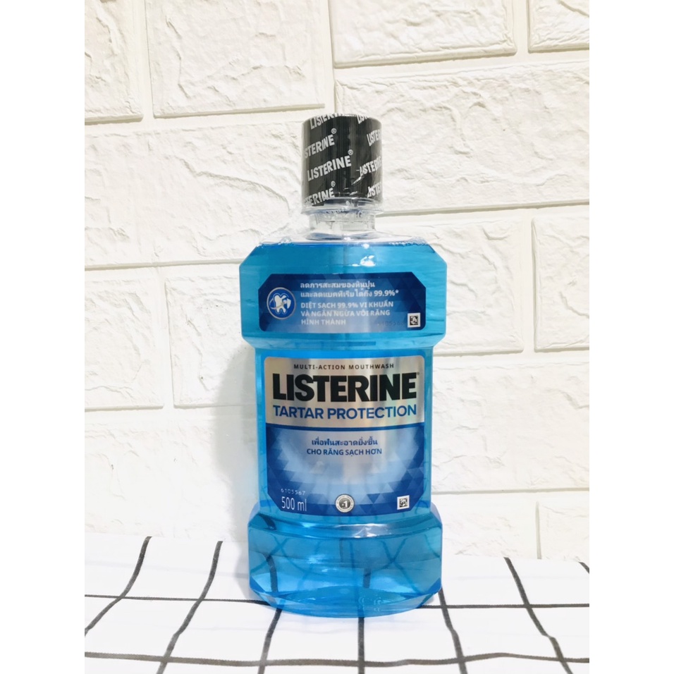 (250ML, 500ML-750ML) Nước súc miệng ngăn ngừa mảng bám Listerine Tartar Protection
