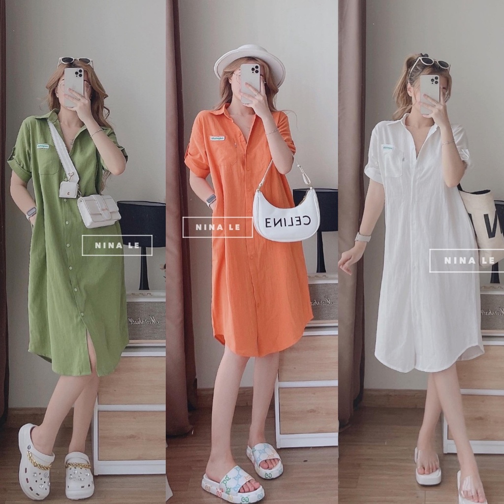 Đầm váy nữ suông dài họa tiết hoạt hình siêu đáng yêu, năng động dành cho các nàng