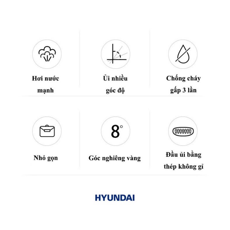 Bàn là hơi nước cầm tay Huyndai HY2081