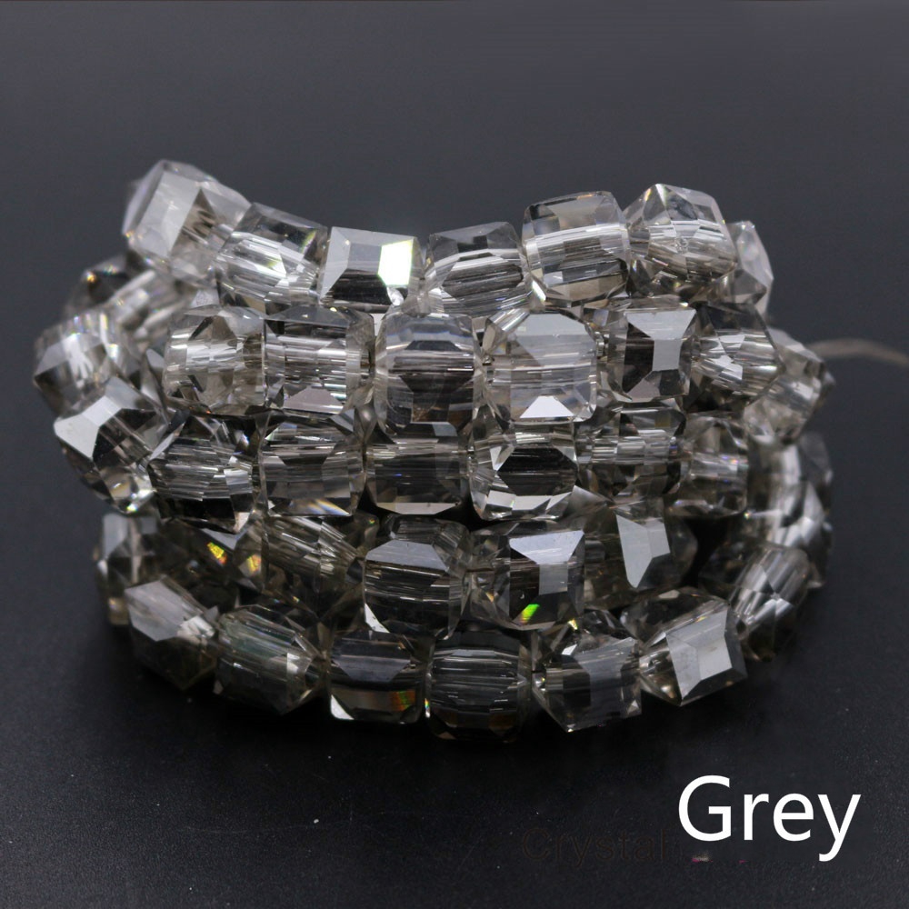 Set 95 Hạt Pha Lê Vuông 8mm Làm Trang Sức Thủ Công