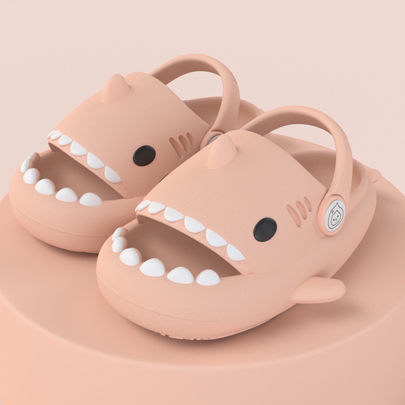 Giày Xăng Đan AYUER Đi Biển Chống Trượt Hình Cá Mập Hoạt Hình 3d Có Dây Đeo Thời Trang Cho Bé 1-6 Tuổi BT-0032