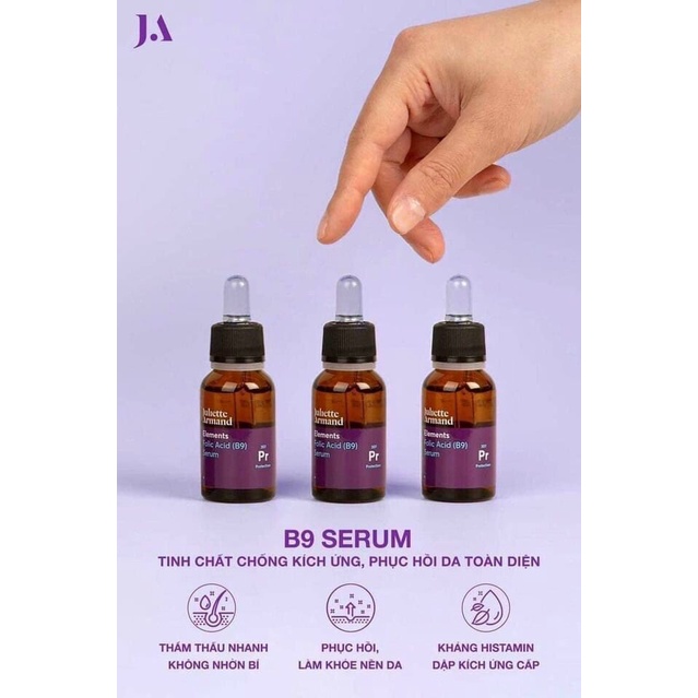 Juliette Armand Folic Acid B9 JA- Serum Serum B9 Tinh chất phục hồi làm dịu da