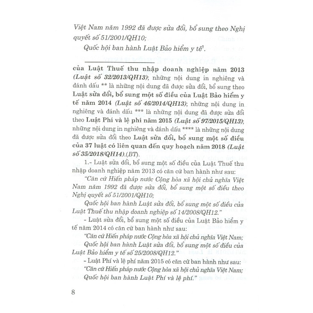 Sách - Luật Bảo Hiểm Y Tế (Hiện Hành) (Sửa Đổi, Bổ Sung Năm 2013, 2014, 2015, 2018) | BigBuy360 - bigbuy360.vn