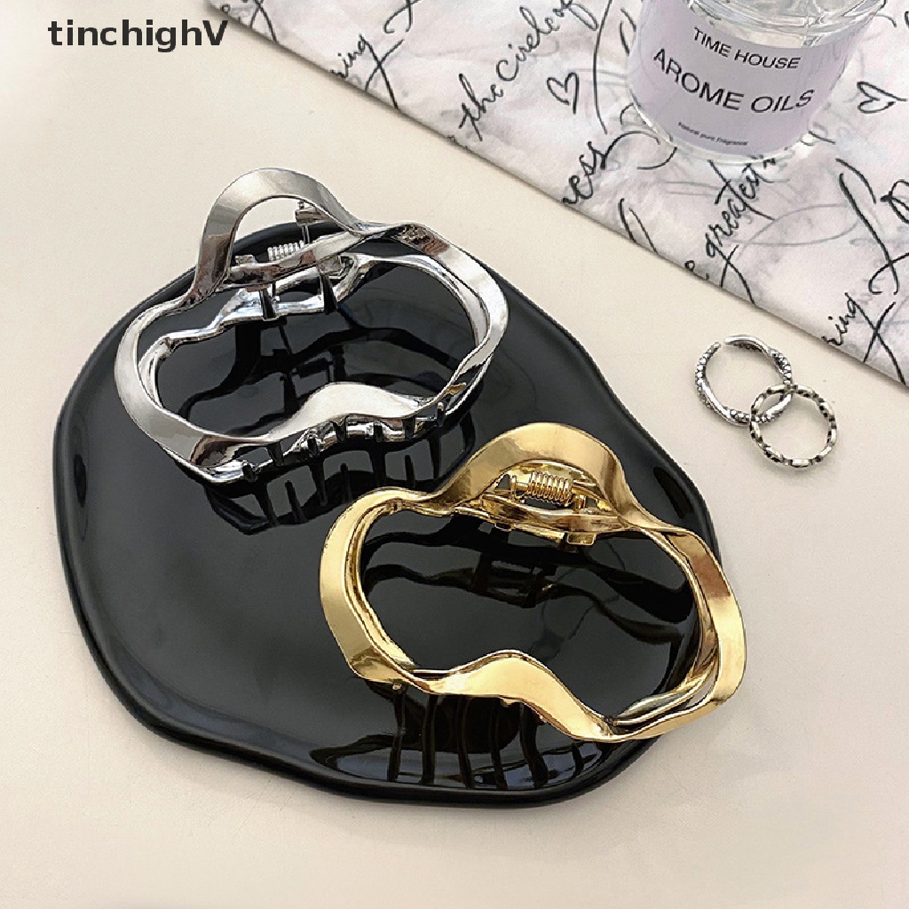 Kẹp Tóc Kim Loại Thiết Kế Đơn Giản Thời Trang Hàn Quốc Cho Nữ