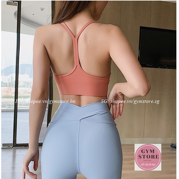 Áo Bra tập gym yoga Nữ ❤️𝐇𝐀̀𝐍𝐆 𝐗𝐈̣𝐍❤️ Áo Lót Thể Thao Nữ có mút ngực thun poly mịn Đồ tập Rẻ Mà Đẹp Shop 𝐆𝐘𝐌𝐒𝐓𝐎𝐑𝐄 606