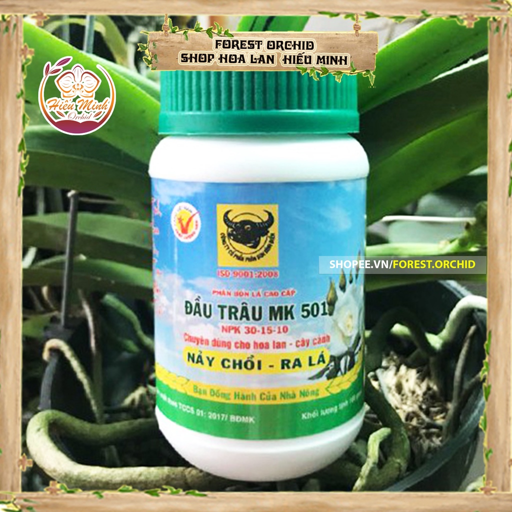 Phân Bón Lá Đầu Trâu NPK 501-701-901 cung cấp dinh dưỡng thiết yếu cho Cây Hoa Lan
