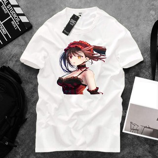 Áo thun Cotton Unisex - Nhân vật Tokisaki Kurumi - Chibi - Tokisaki Kurumi xinh đẹp