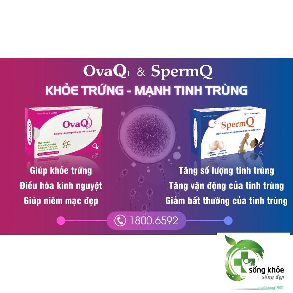 OvaQ1- Hỗ trợ điều hòa kinh nguyệt, tăng chất lượng trứng, tạo niêm mạc đẹp, tăng khả năng thụ thai ở nữ giới