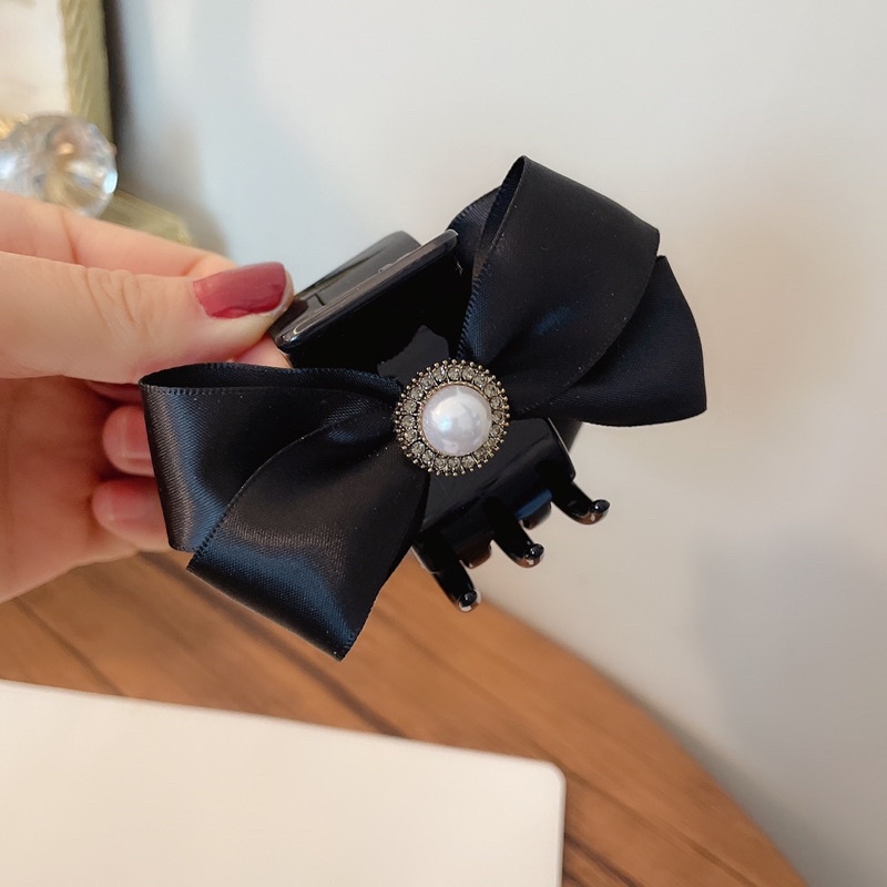 Kẹp càng cua gắn nơ đính charm dễ thương K12