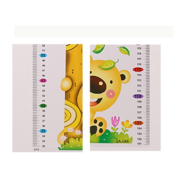Decal Dán Tường Thước Đo Chiều Cao Hươu Cao Cổ Cho Bé