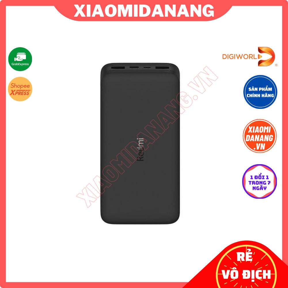 PIN SẠC DỰ PHÒNG REDMI 20000MAH BẢN QUỐC TẾ HÀNG DIGIWORLD BH 12 THÁNG