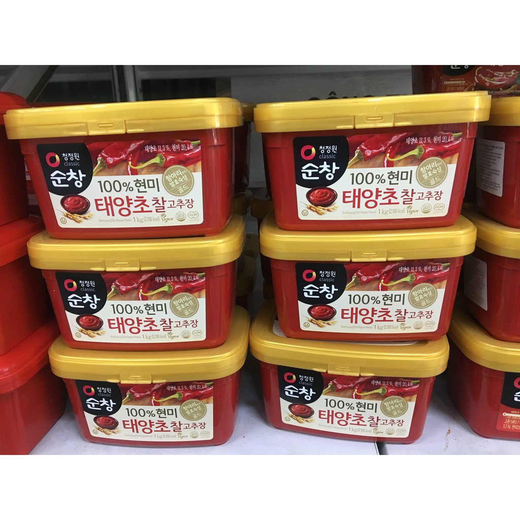 &lt;HOT&gt; 1kg Tương Ớt Hộp Daesang