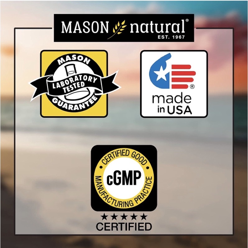 Viên uống bổ sung Sắt bổ máu Mason Natural Slow Release Iron 60 viên USA