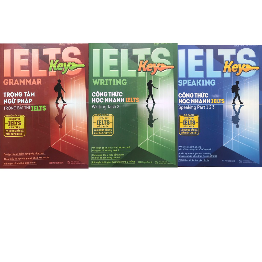 Sách - Combo 3 cuốn IELTS Key Công thức học nhanh IELTS Lẻ tùy chọn