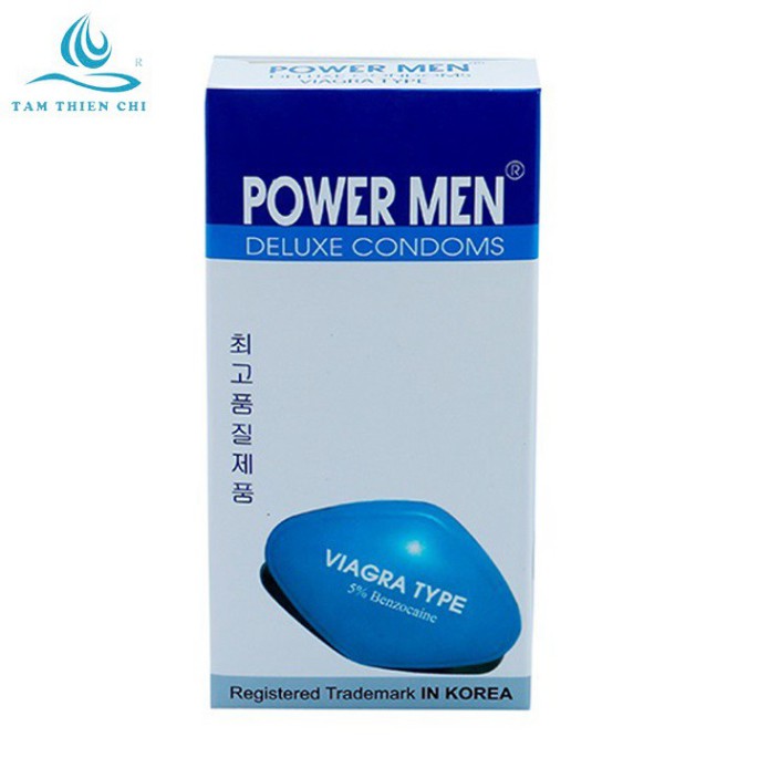 [Chính hãng]Hộp 12 cái Bao cao su Powermen Viagra Hàn quốc SIêu mỏng - kéo dài thời gian