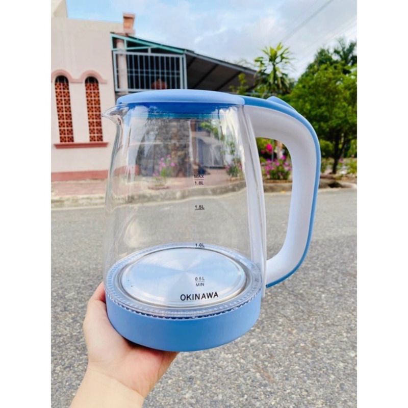 ❌ẤM SIÊU TỐC THUỶ TINH OKINAWA 1,8L❗️❗️❗️