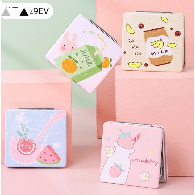 Gương Gấp Mini 2 Mặt Siêu Cute Tiện Lợi