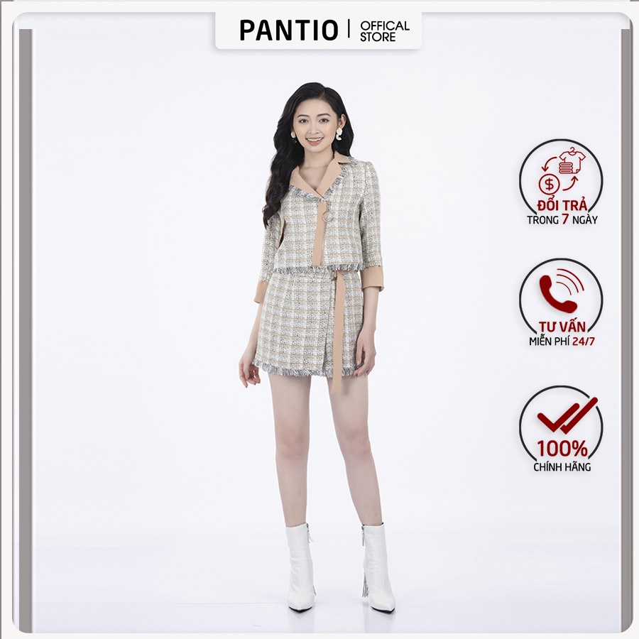 Quần short chát liệu dạ thiết kế đặc biệt dáng suông BQN92367- PANTIO