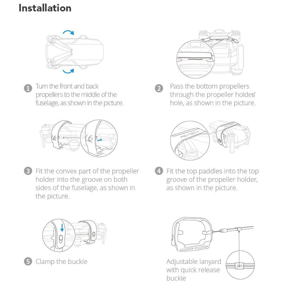 BTLIMER Bộ Ổn Định Cánh Quạt Chất Lượng Cao Cho DJI Mavic Mini / Mini 2 / Mini SE UAV