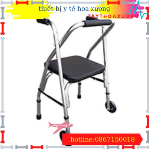[HÀNG CHÍNH HÃNG] Khung Tập Đi Cho Người Già Có Ghế Ngồi Lucass W9