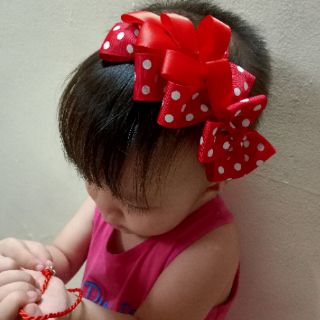 Cài tóc nơ đỏ