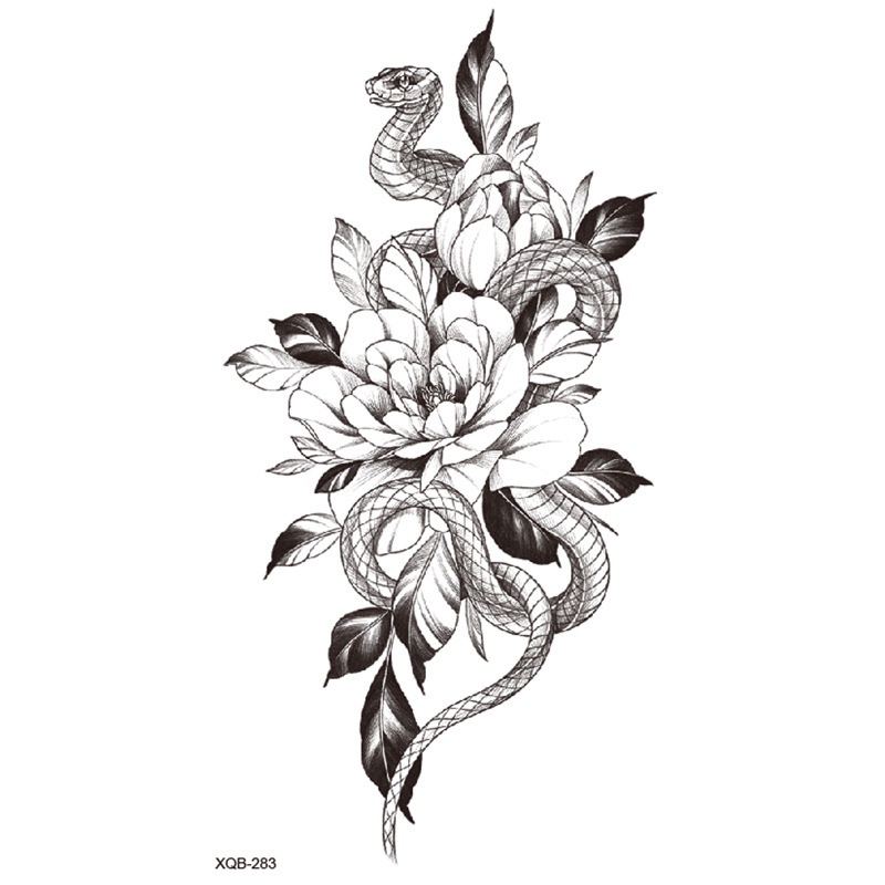 Miếng Dán Hình Xăm Tạm Thời Chống Thấm Nước Lâu Trôi Đến 2 Tuần ;210MM×115MM