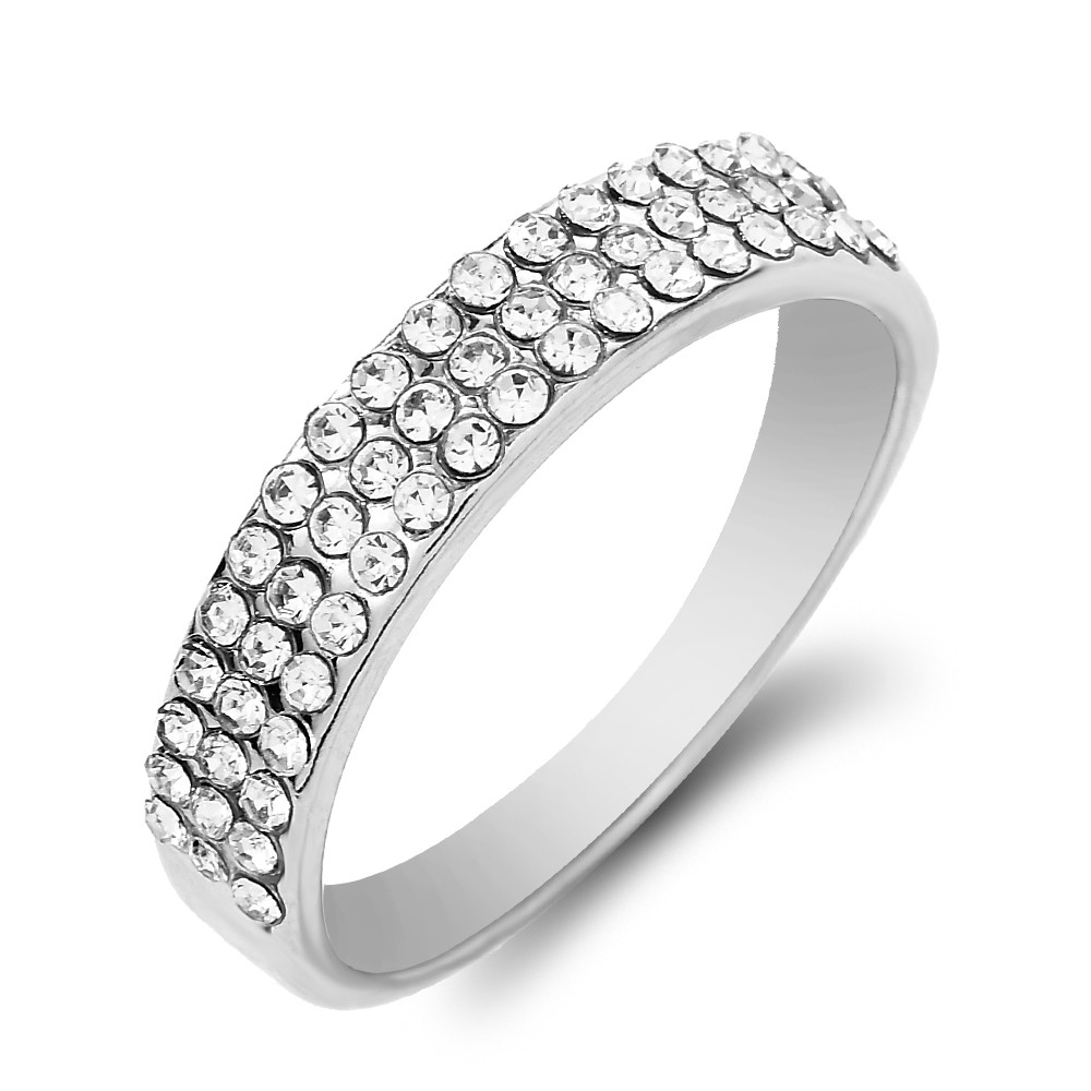 Nhẫn hợp kim đính đá lấp lánh thời trang sang trọng cho nữ