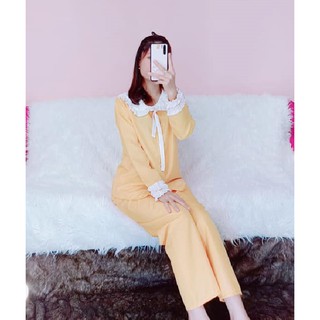 Bộ pijama kate lụa, quần dài, ảnh thật