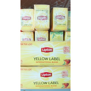Trà lipton túi lọc nhãn vàng yellow label hộp 25 gói