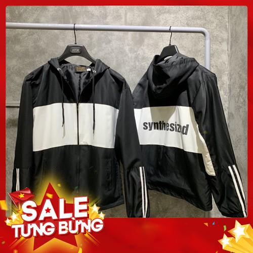 Áo khoác dù 2 lớp có nón nổi bật chống nắng thoáng mát in chữ chống nước nhẹ Beway -Hàng nhập khẩu