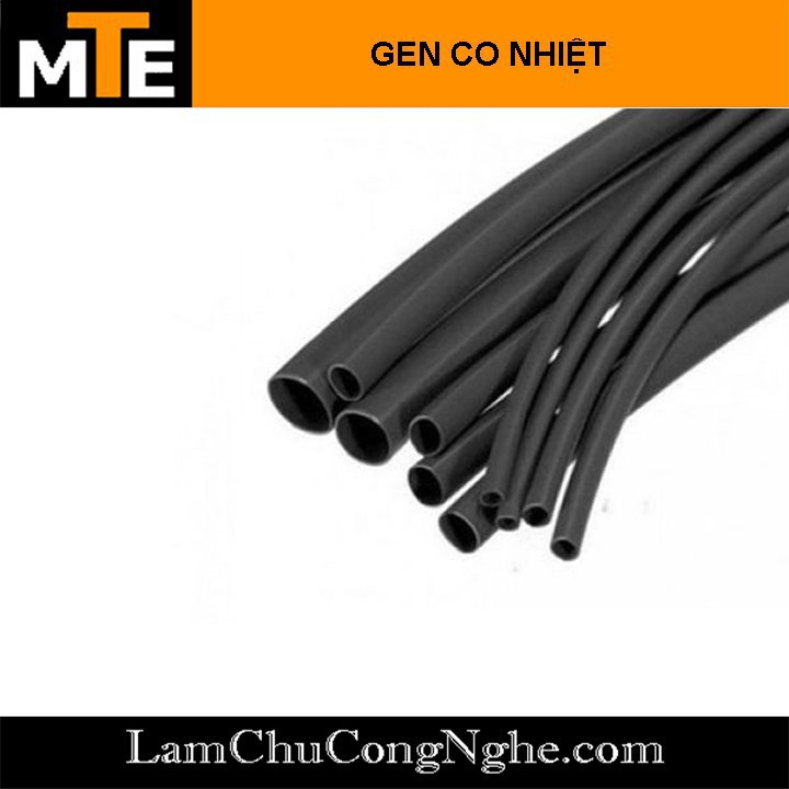 1 mét ống gen co nhiệt cách điện Phi 1, 2, 3, 4, 5, 6