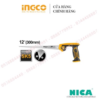 Cưa tay hình compa ingco hcs3008 cưa tay size 12"/300mm, chất liệu taiwan sk5, 7 răng cưa/inch, răng cưa chịu nhiệt tốt