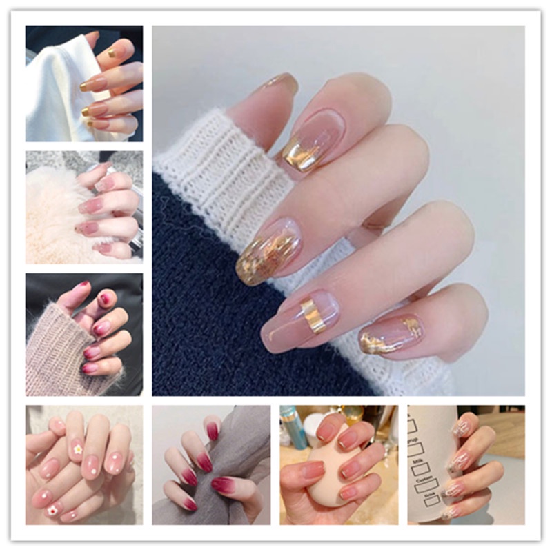 14 Cái / bộ Kẹo Thời Trang Chấm Bi Miếng Dán Móng Tay Waterprrof Đáng Yêu Móng Tay Nghệ Thuật Miếng 