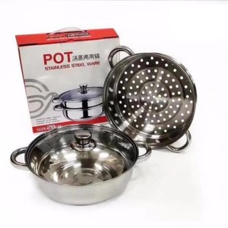 NỒI HẤP 2 TẦNG INOX