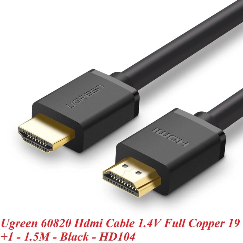 Cáp HDMI dài 1,5m Ugreen 60820 hỗ trợ 4K2K Full HD 1080 chính hãng