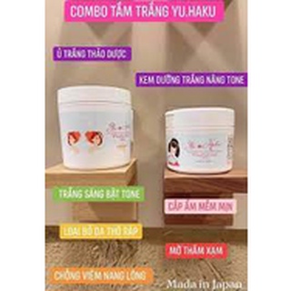 Ủ trắng và kem body trắng da Nhật bản YUHAKU