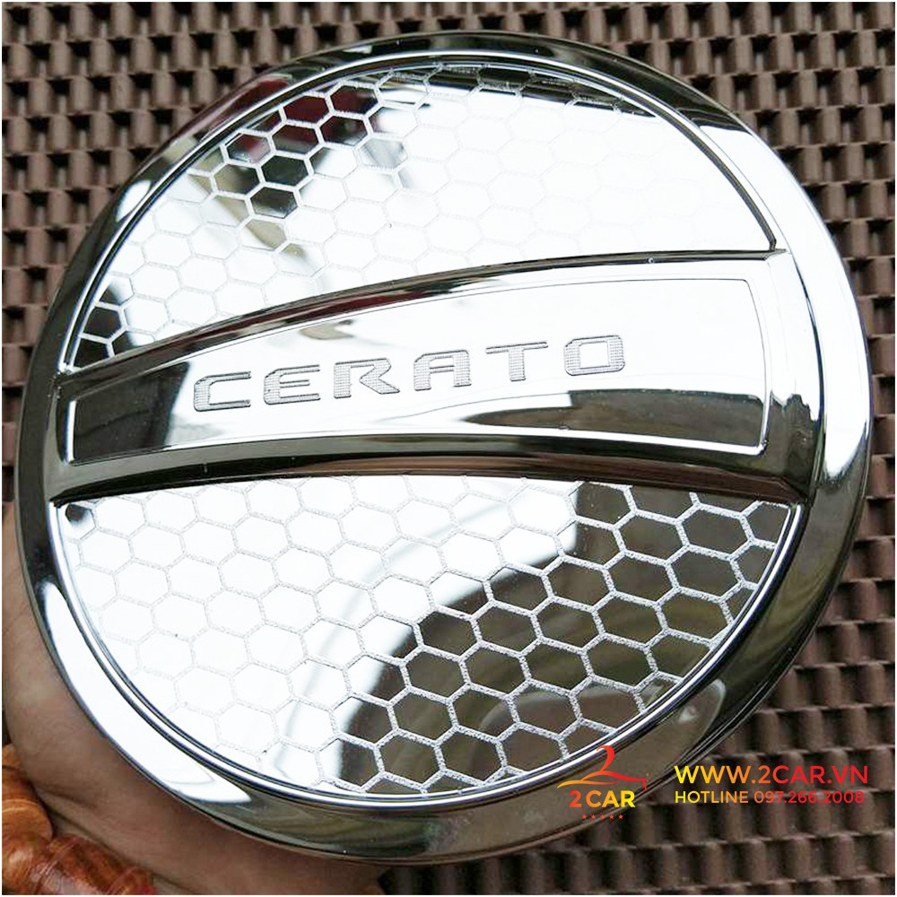 Ốp Nắp Bình Xăng Xe Kia Cerato 2016-2018 mạ crom