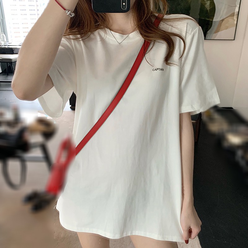Áo Thun Nữ Ngắn Tay In Chữ Đơn Giản