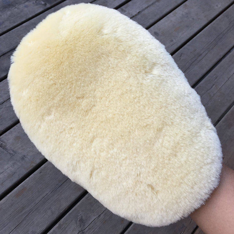 Găng tay lau rửa xe hơi len cotton sợi nhỏ trơn dày thấm hút tốt tinh tế không để lại xơ vải