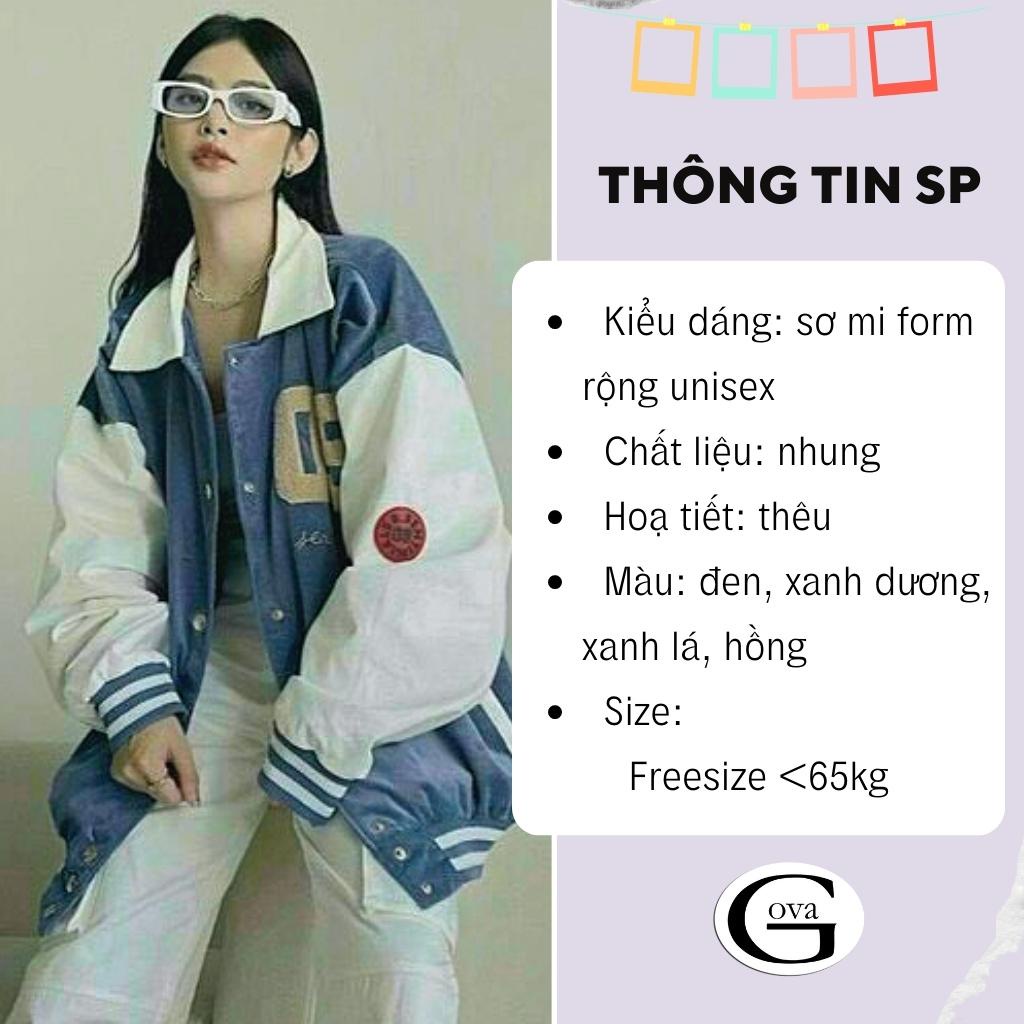 Áo Khoác Sơ Mi Nhung Gân Tăm SENTINIALRS 09 Form Rộng Ulzzang, Áo Khoác Nhung Nam Nữ Cực Đẹp GOVA