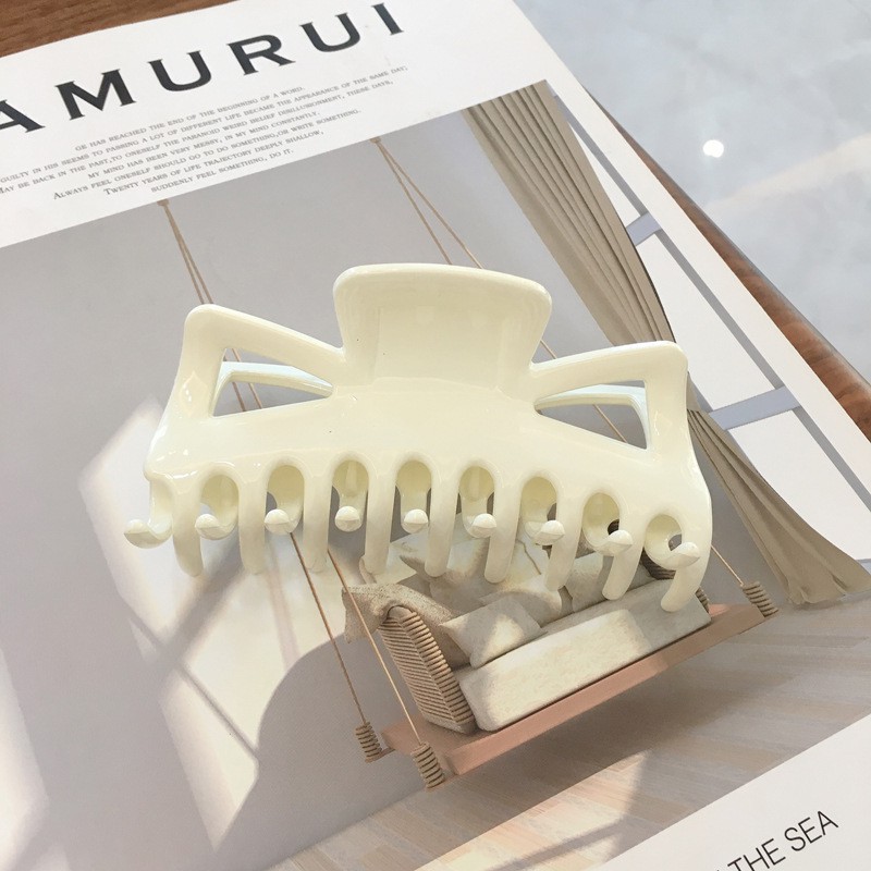 Kẹp Tóc Nhựa Cỡ Lớn Phong Cách Hàn Quốc Cho Nữ