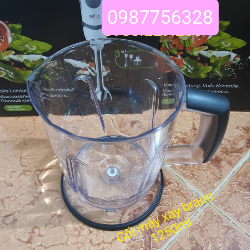 Phụ kiện cối, nắp cho máy xay Braun MQ5245 MQ3045 MQ5045 MD5035