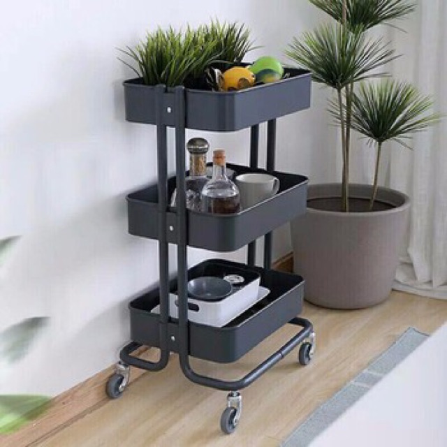 KỆ ĐA NĂNG 3 TẦNG IKEA ( CÓ BÁNH XE) | BigBuy360 - bigbuy360.vn