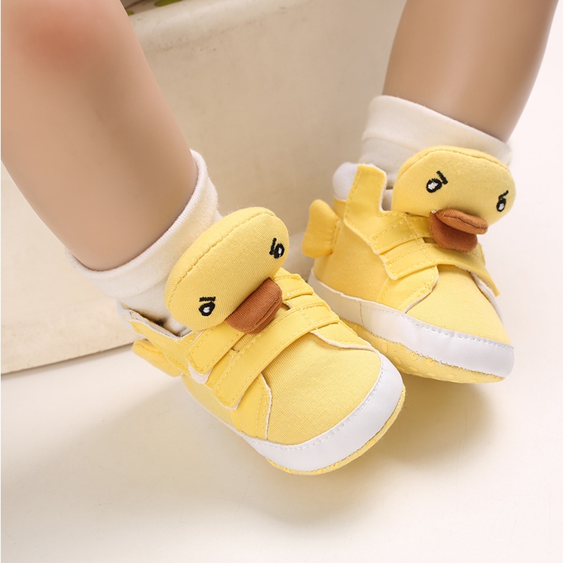 Giày Tập Đi Đế Mềm Chống Trượt In Hình Động Vật Hoạt Hình Cho Bé Trai Gái Sơ Sinh